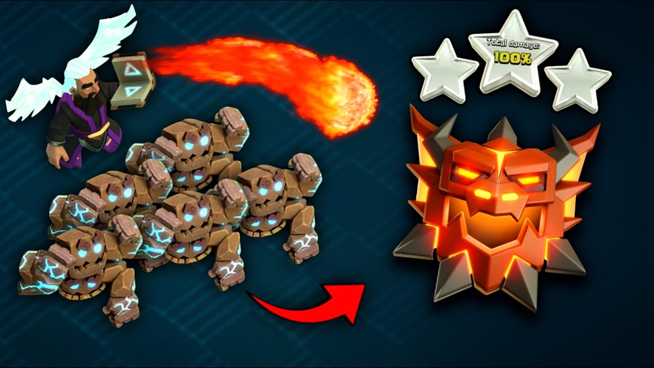 FireBall Strategy Is Insane with Meteor Golem | Wardan Walk, Meteor Golem Spam Attack Strategy