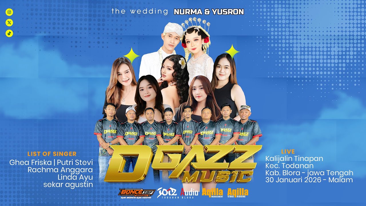 🔴LIVE D'GAZZ MUSIC WEDDING PARTY YUSRON & NURMALA - KALIJALIN TINAPAN TODANAN BLORA - JOIZ AUDIO