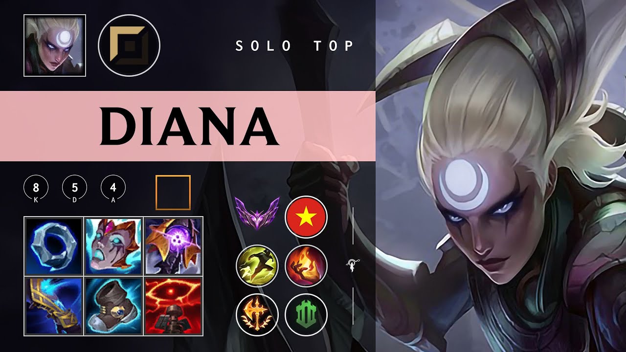 Diana Top vs Malphite - VN Master Patch 26.02