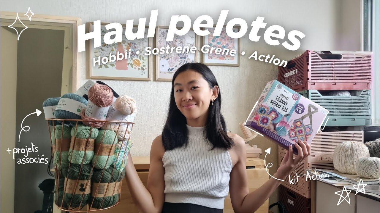 Haul Hobbii, Action, S&oslash;strene Grene (+ id&eacute;es projets crochet) | HAUL PELOTES #1