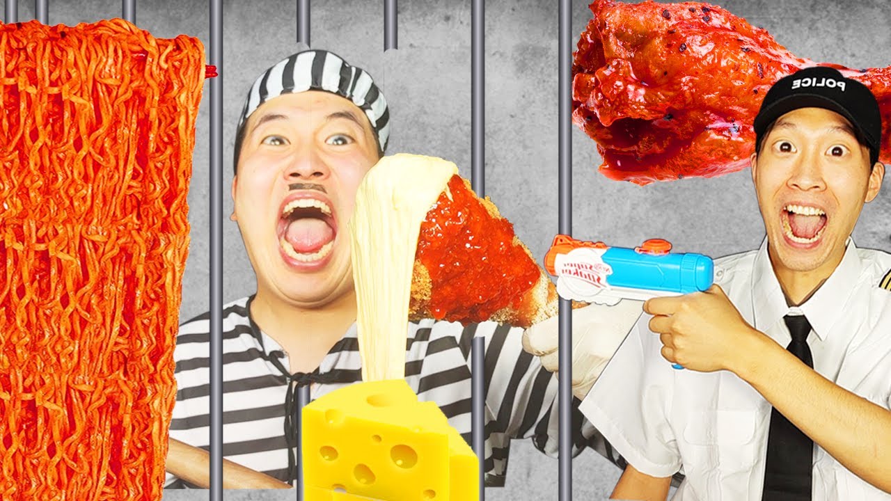 Mukbang Удивительное гигантское шоу по еде фондю с курицей и сыром HUBA