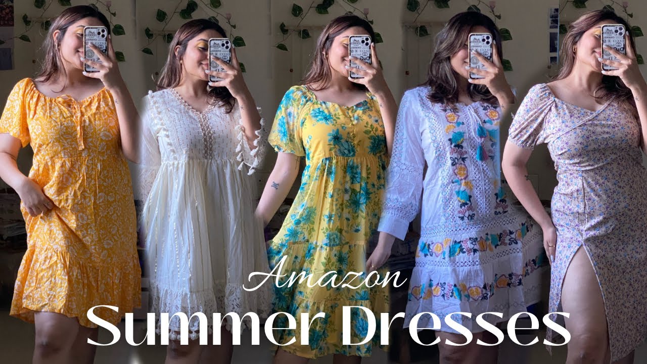 Summer Dresses Try on Haul from Amazon | Boho dresses |