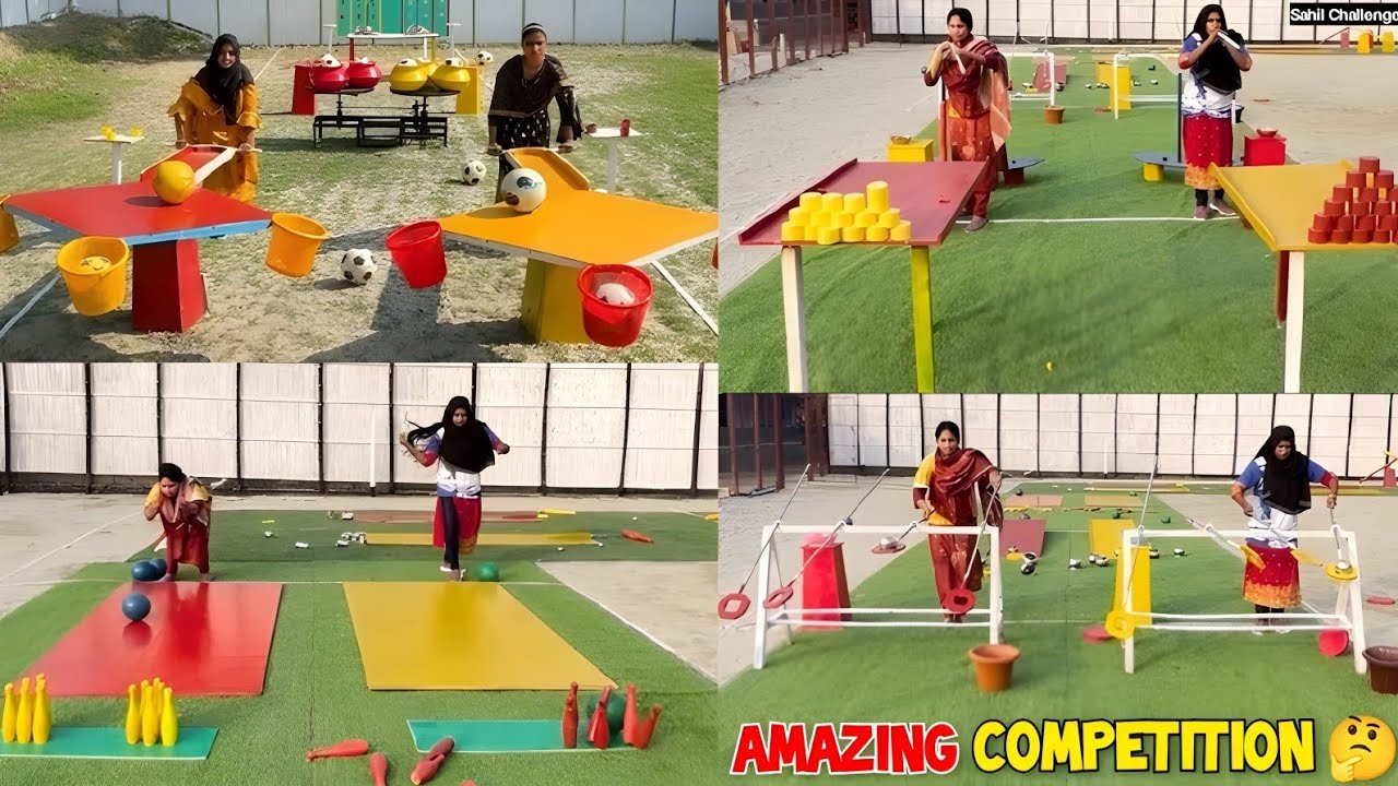 Football vs Ball Competition Challenge Video 🤔 || Amazing Competition 🔥/ Sahil Challenge