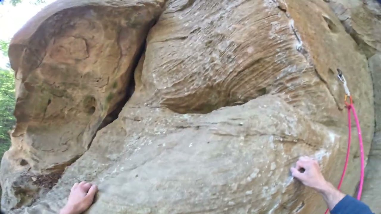 Come In Your Lycra 5.10b - Purple Valley, Red River Gorge, Kentucky