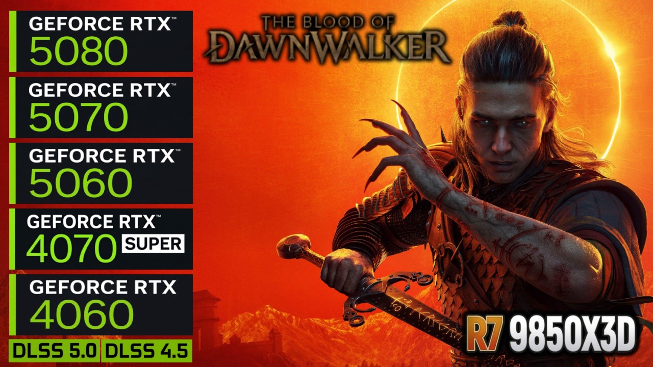 Кровь Рассветного странника | RTX 5080, 5070, 5060, 4070 Super, 4060 | DLSS 5 | R7 9850X3D | 4K/1...