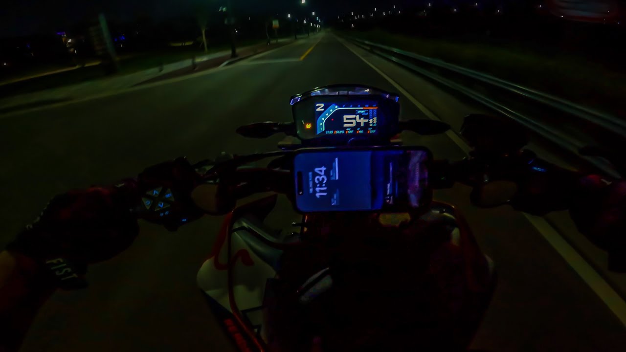 Summer night riding | KTM 790DUKE AUSTIN RACING RS22 + QUICKSHIFTER [4K] | EXHAUST ASMR
