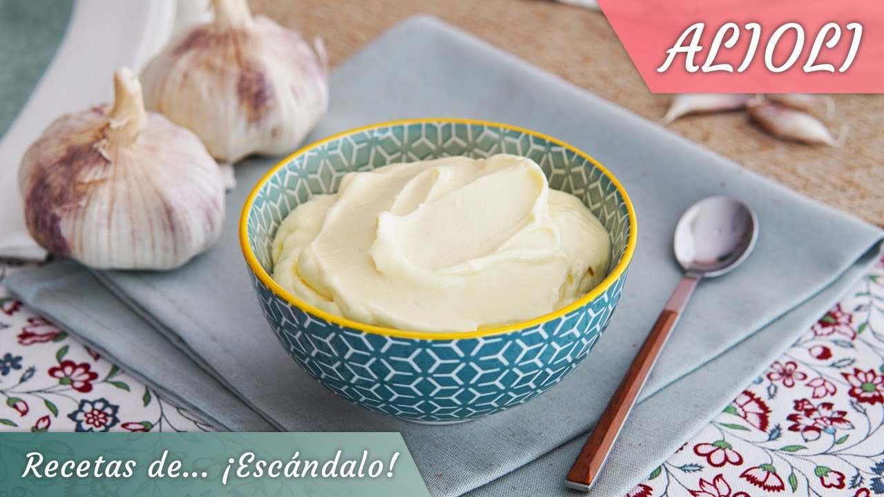 ALIOLI en sólo 30 segundos ¡una salsa riquísima!