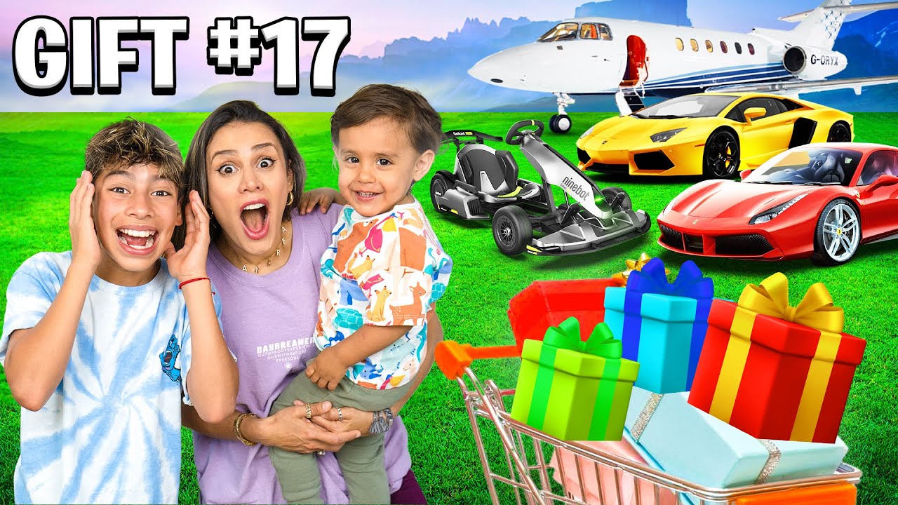 Surprising my Family with 17 GIFTS for 17m Subscribers!