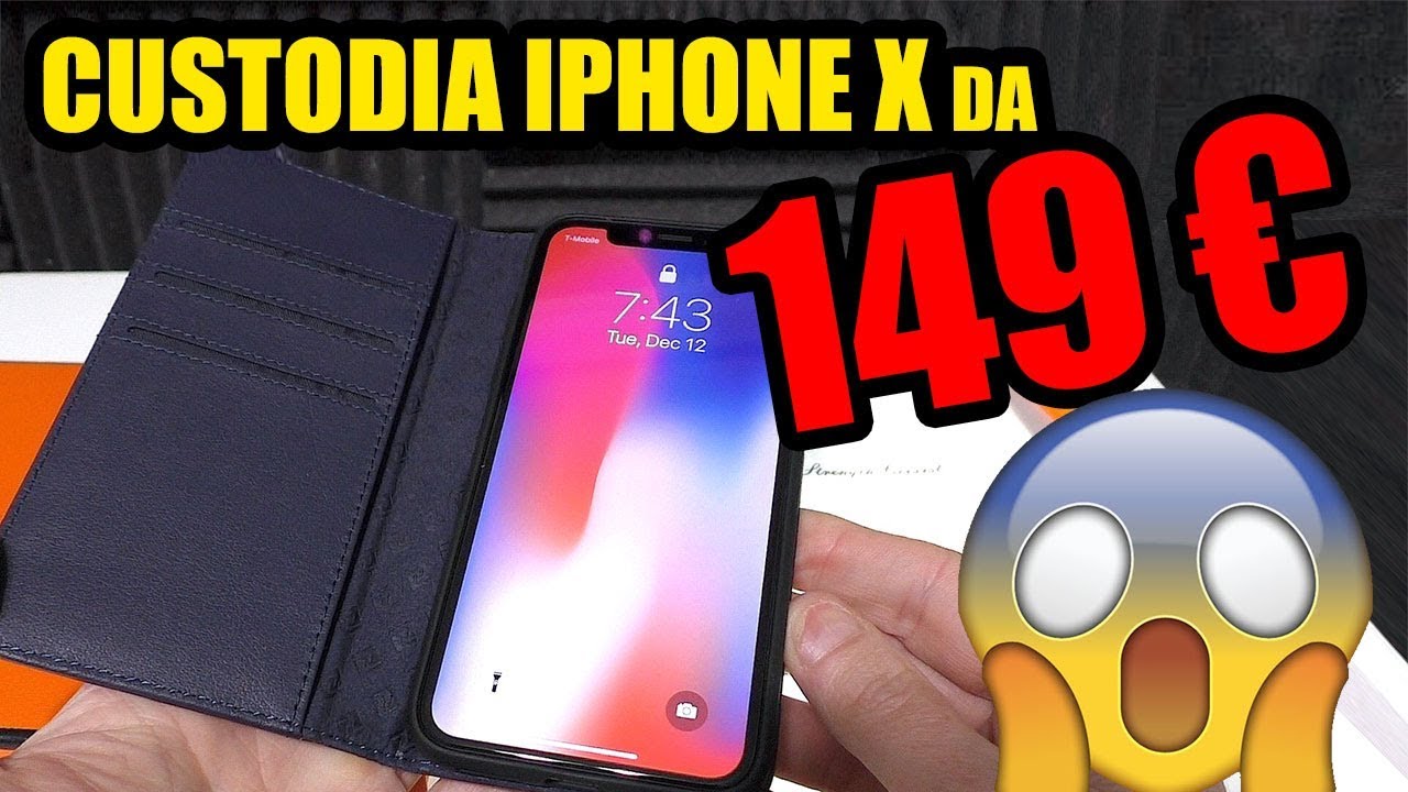 CUSTODIA IPHONE X DA 149EURO – LI VALE??? Wallet Portafolio di Pelle Zover