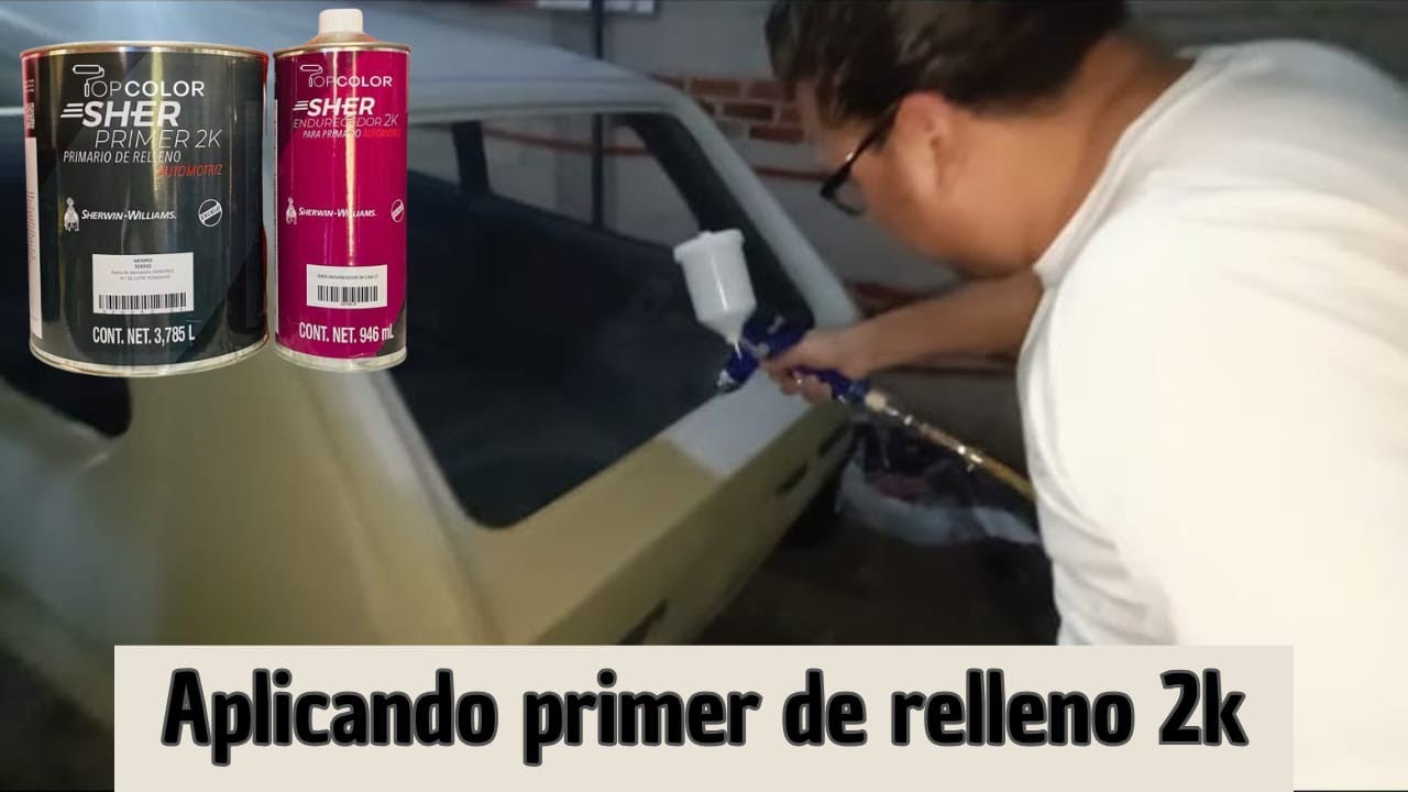 aplicando primer de relleno 2k #sherprimer a nuestro #proyecto #caribegolf