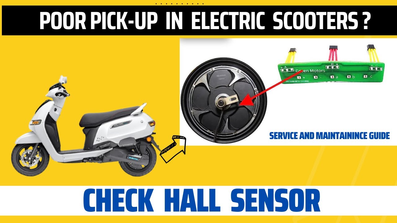 What is Hall Sensor in Hub Motor Drive Electric Scooters || Service and Maintenance Guide in Hindi
