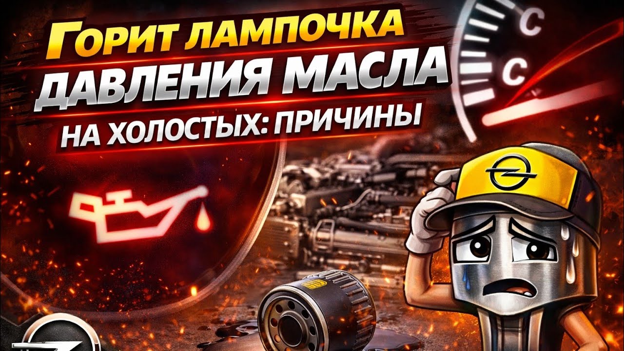 №123. Горит лампочка давления масла на холостых: причины