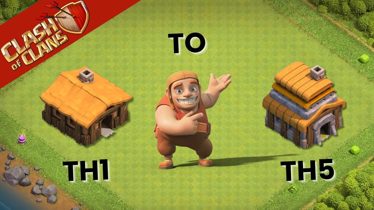 Pure Satisfaction: Clash of Clans Base Growth(TH1–TH5). Most Satisfying for Clashers. Clash of Clans