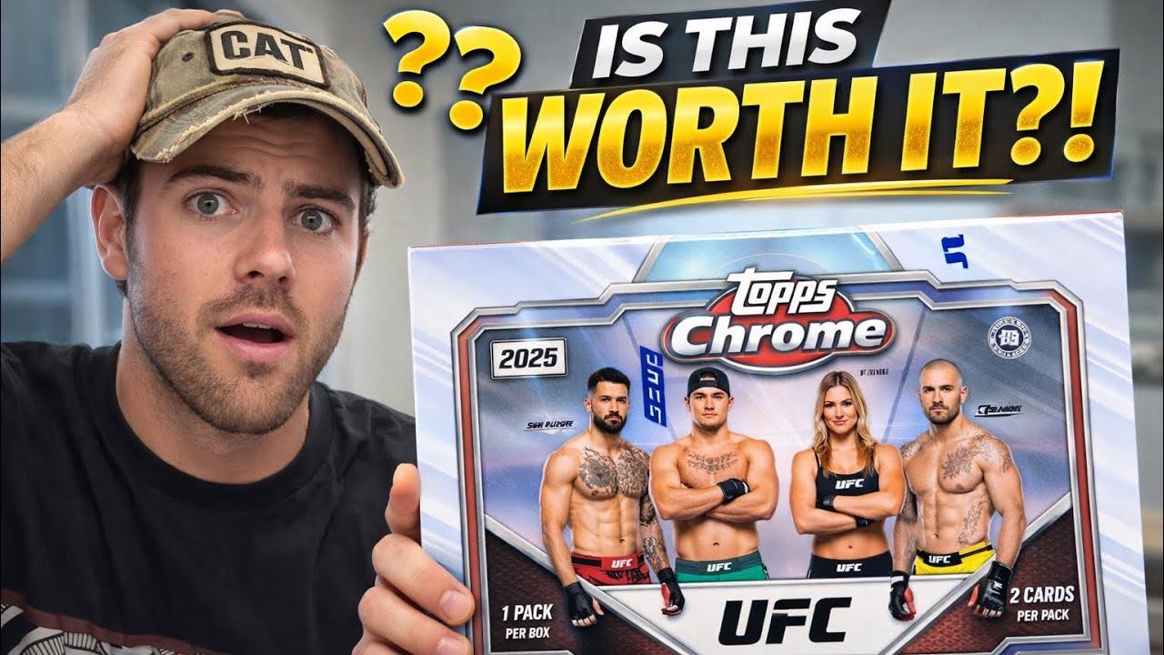 2025 UFC Topps Chrome Hobby Box Worth It?! Full Box opening 💥