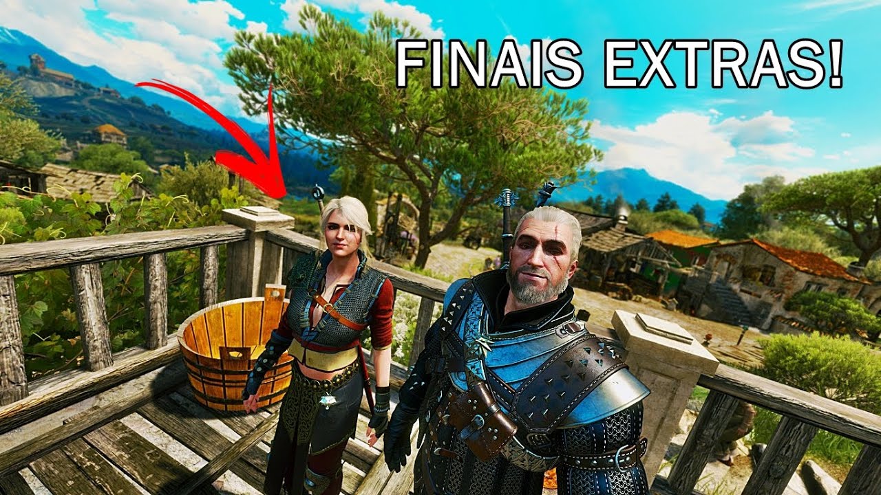 The Witcher 3: Blood and Wine - FINAIS EXTRAS. YENNEFER, CIRI E TRISS VISITANDO O GERALT