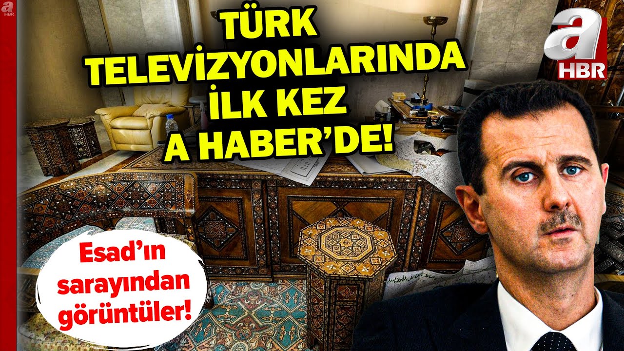 Esad'ın Sarayından Çok Özel Görüntüler Sadece A Haber'de! İşte Beşar Esad'ın Sarayı | A Haber