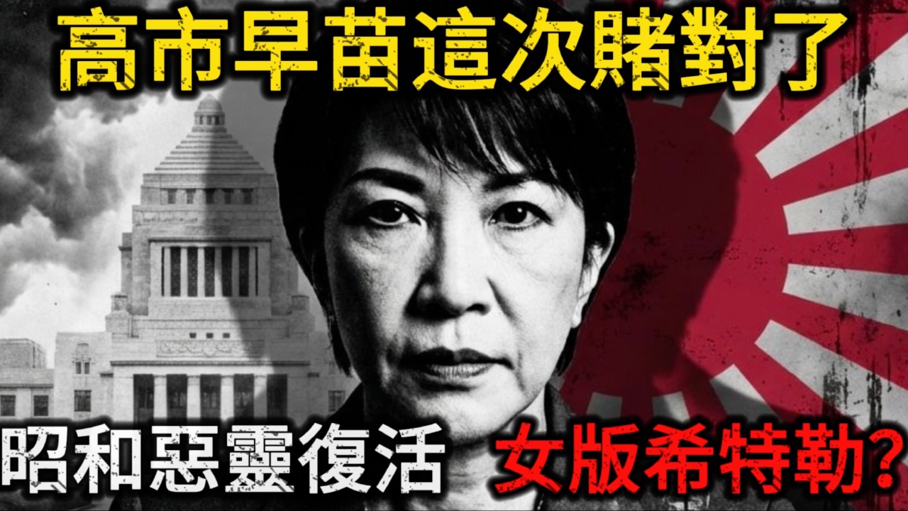 【深度解密】高市早苗这次赌对了，川普最后72小时递刀，“女版希特勒”即将上位？揭秘高市早苗背后的疯狂