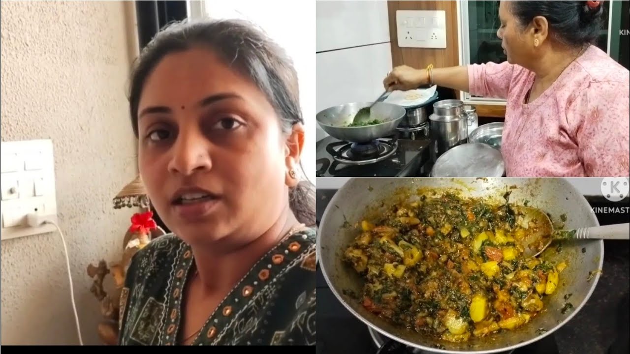 આજે first time આલુ મેથી નું શાક અને તુરીયા નો સંભારો બનાવ્યો 🙂