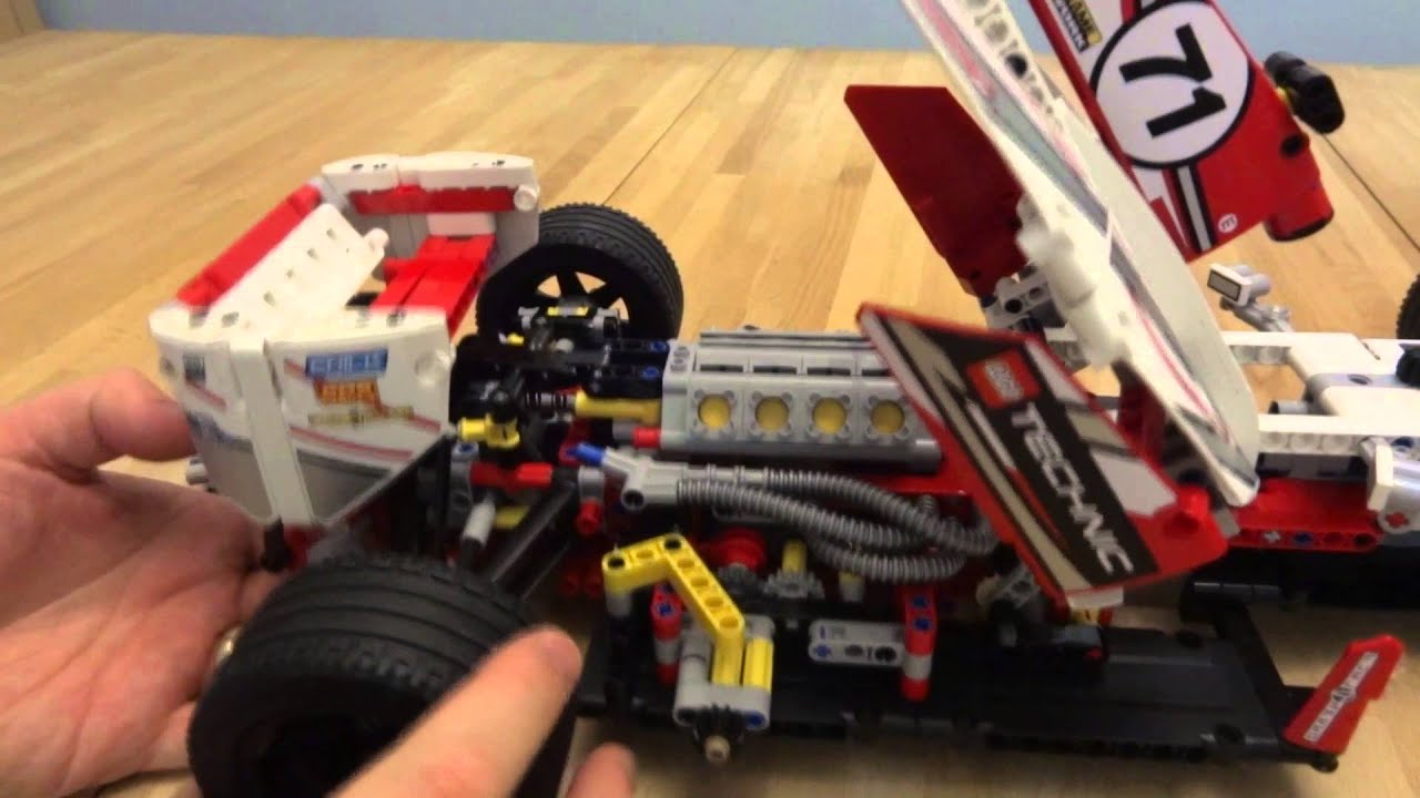 Lego Technic 42000 Grand Prix Racer power function demo