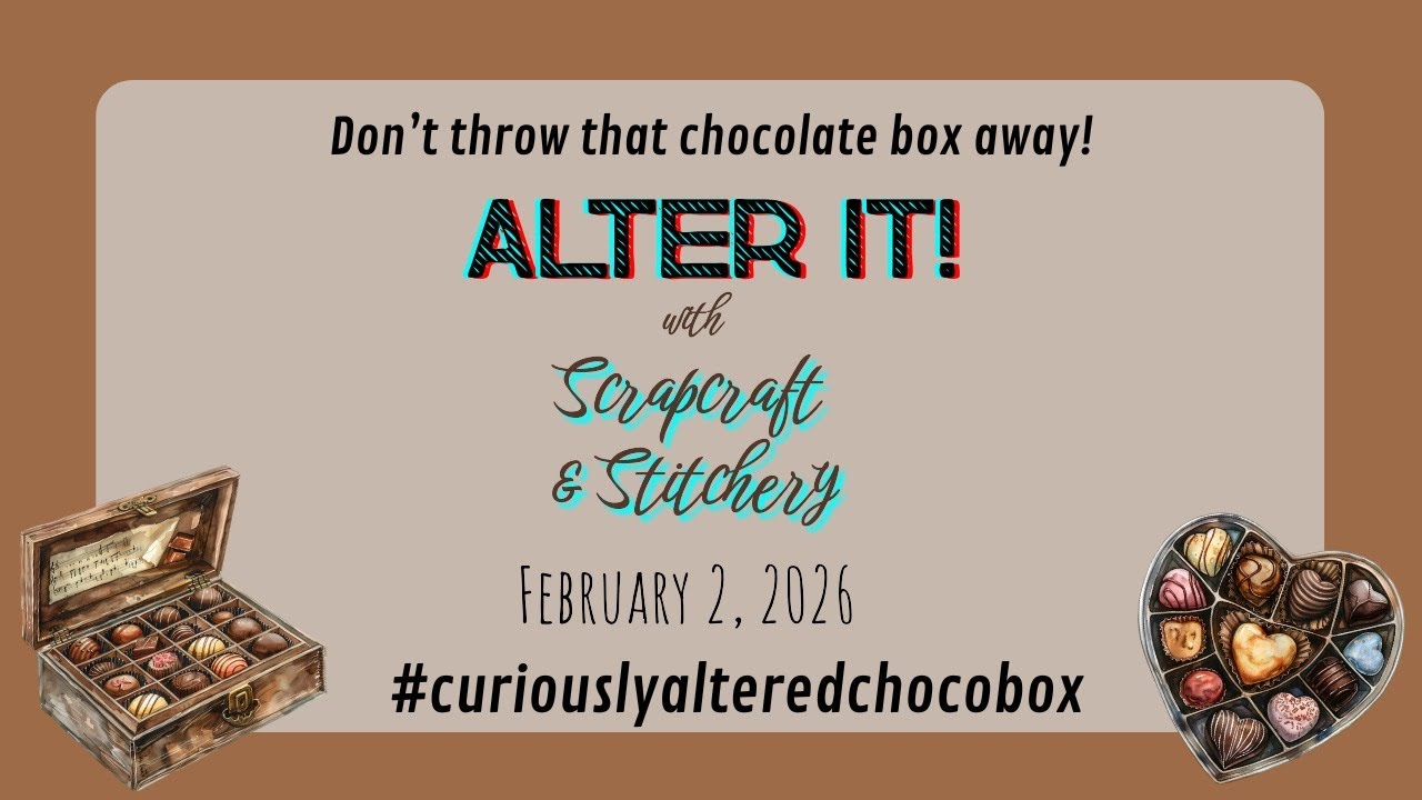 Mixed Media Altered Chocolate Box | #curiouslyalteredchocobox @curiouslymichelle