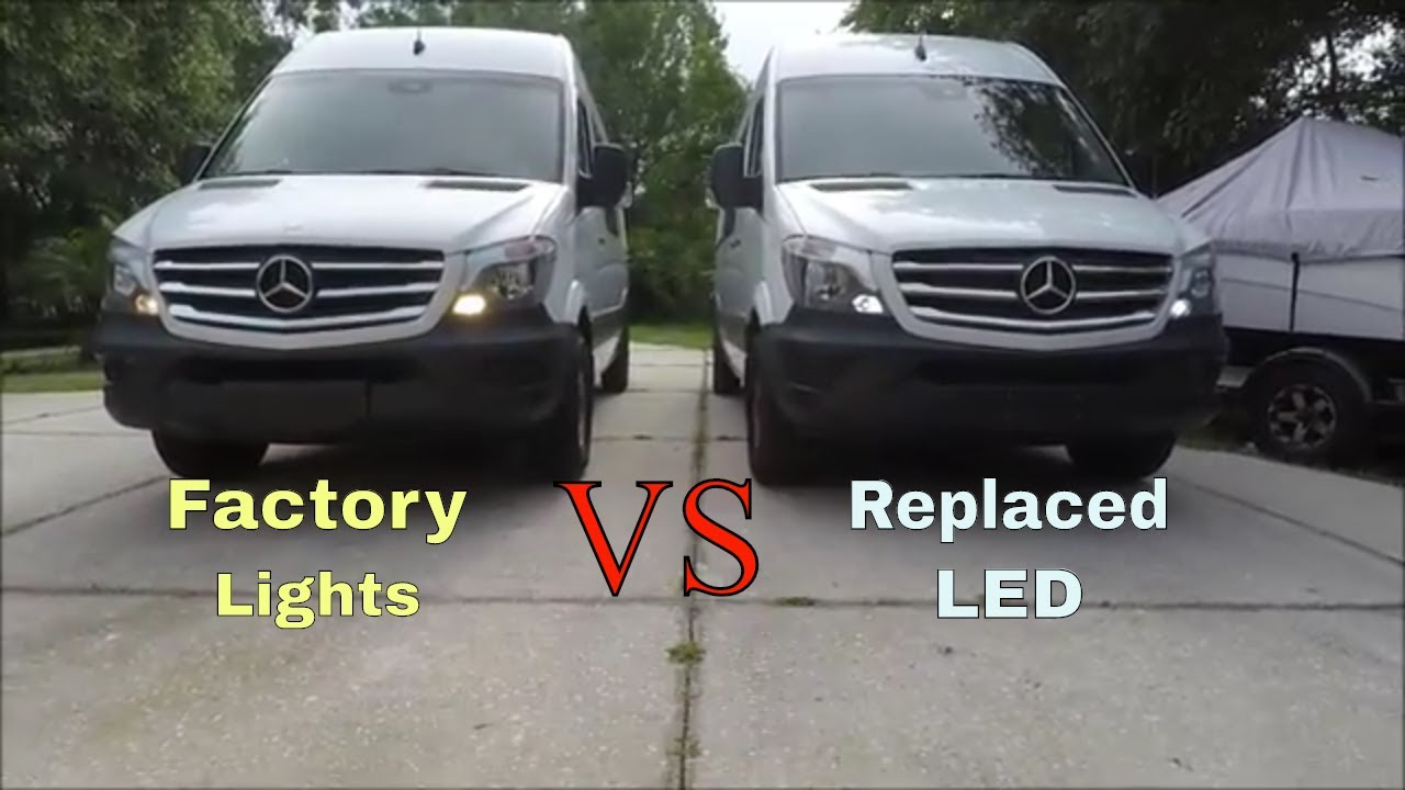 Светодиодные ходовые огни Mercedes Sprinter своими руками для переоборудования дома на колесах. Н...