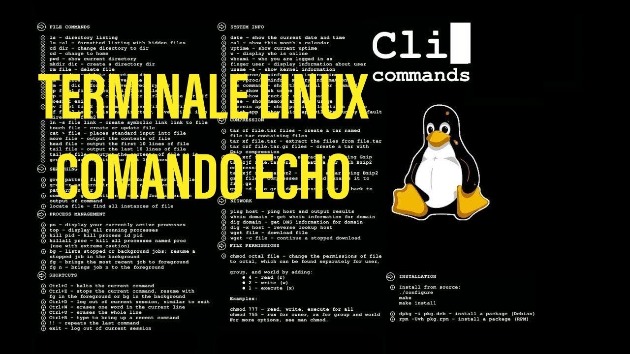 Comando Echo Linux-Scrivere in un file di testo da terminale