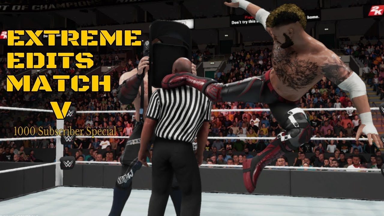 WWE 2K19 | Extreme Edits Match V [Extreme Rules Match] Highlights | 1000 Subscriber Special Part 1