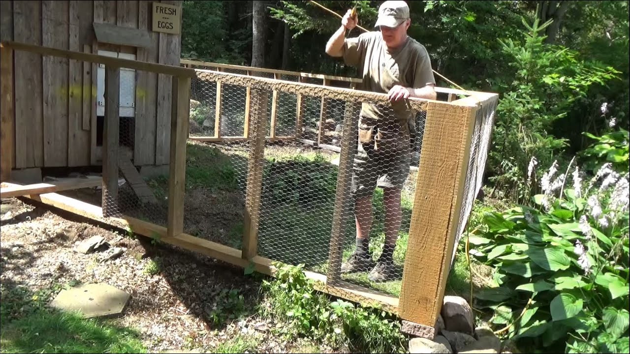 DIY - How to Build a Sturdy Chicken Pen on Rough Ground