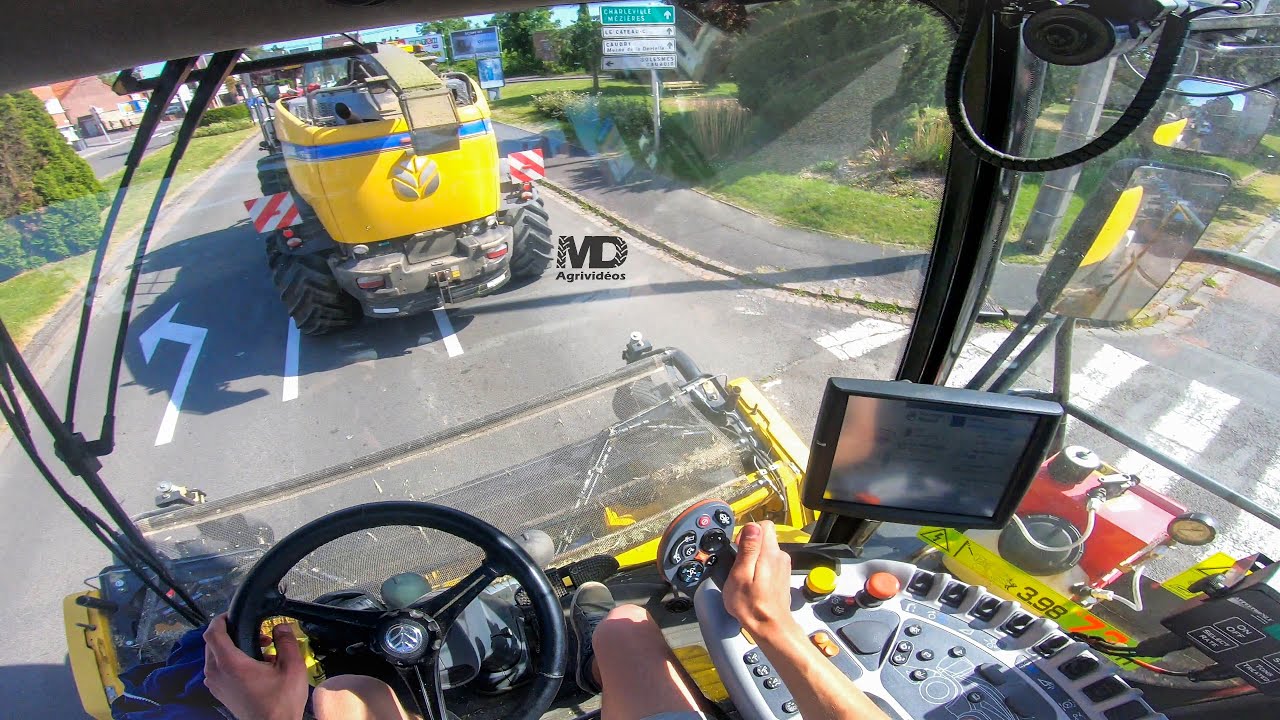 Traversée de Cambrai à 2 Ensileuses 🌾 New Holland FR