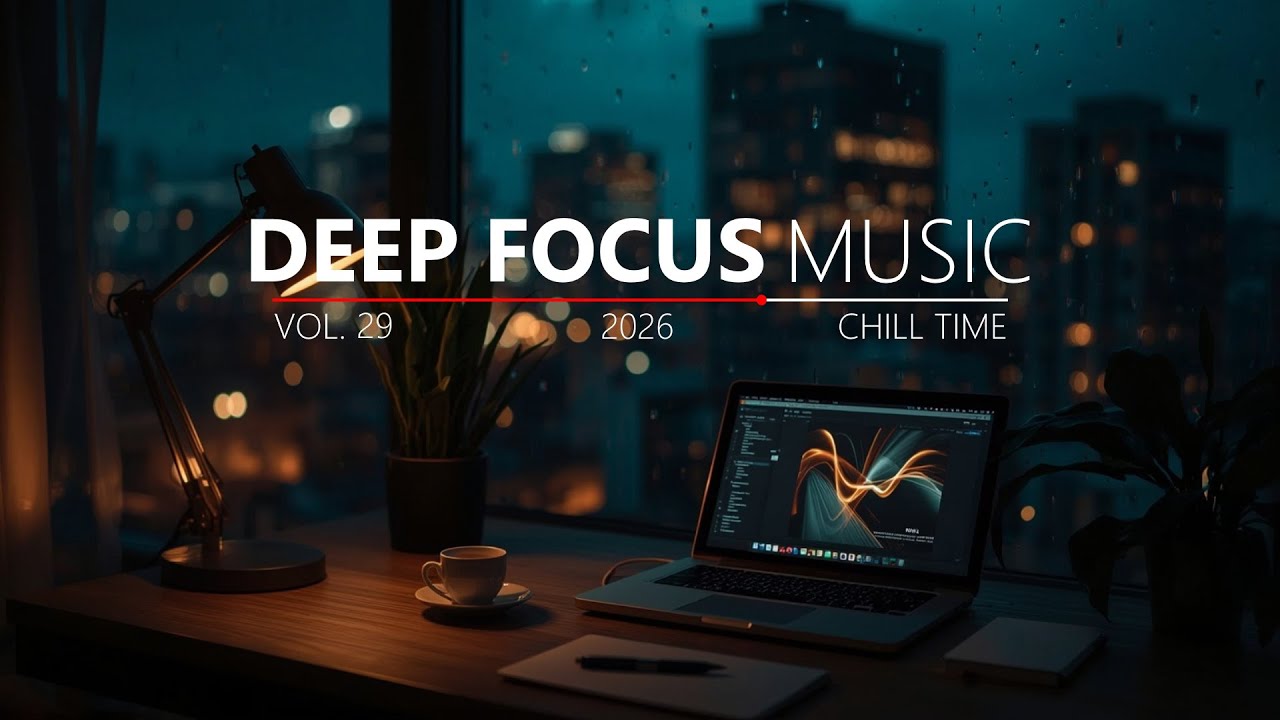 Deep Focus Flow 🎧 Calm Instrumental Beats for Work, Study & Distraction-Free Focus 📚 Chill Time ✨