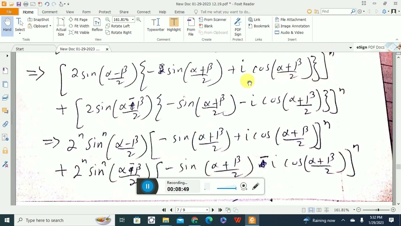 Calculus & Analytical Geometry ||| Ex #1.3 ||| L#5 ||| Q# 34--35
