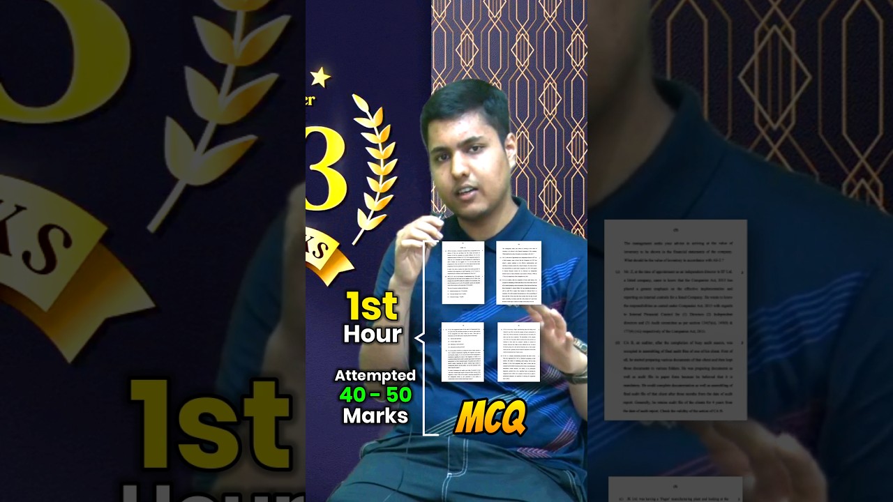 Time Management in exam | CA Siddharth Agarwal