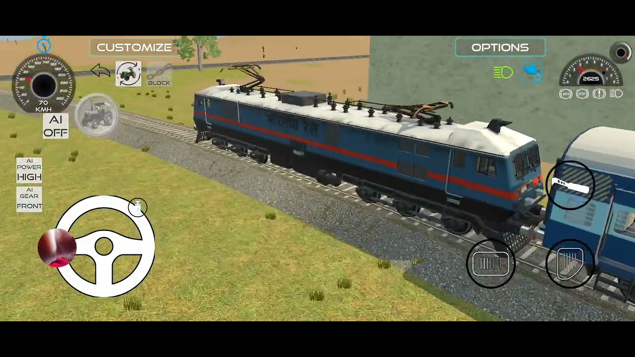 Train running station 