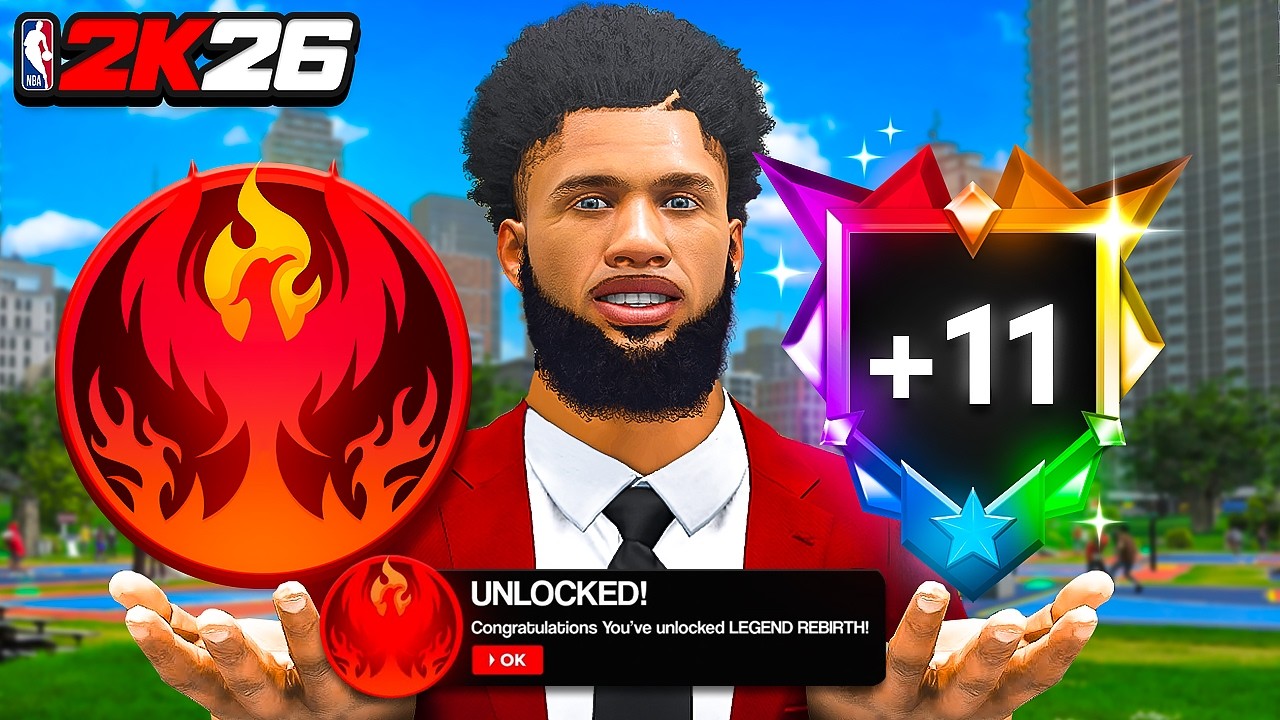 Как выглядит LEGEND REBIRTH +11 CAP BREAKERS в NBA 2K26