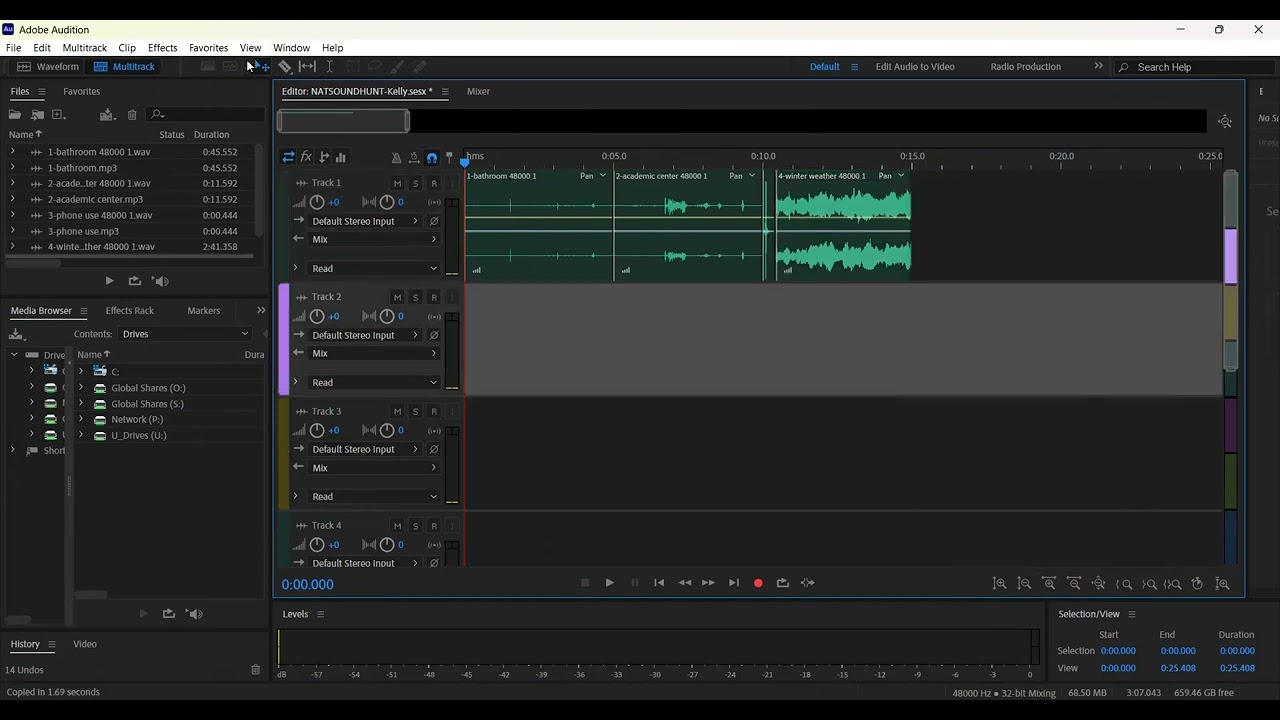 Nat Sound Hunt part 2 editing