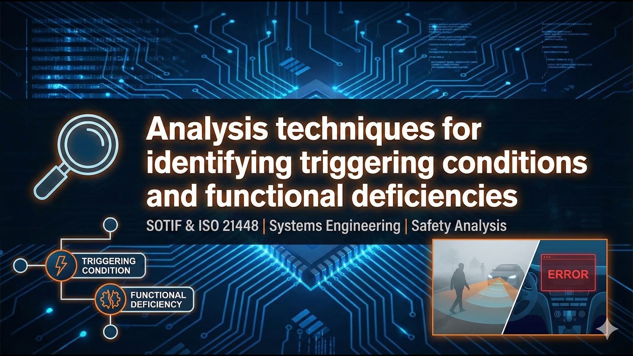 Analysis techniques for identifying triggering conditions and functional deficiencies