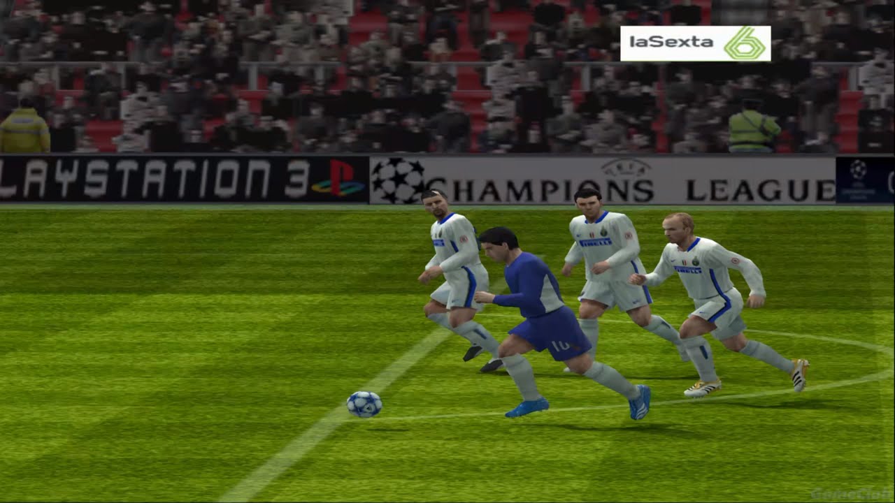 Pes 6 Jogo Bonito La Sexta PS2 - Chelsea VS Inter - Gameplay - Brazilian Commentary