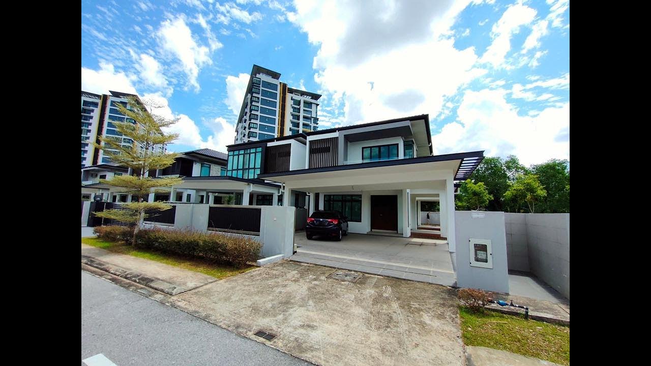 (SOLD) Gated & Guarded Double Storey Semi Detached Rivervale Residence Kuching