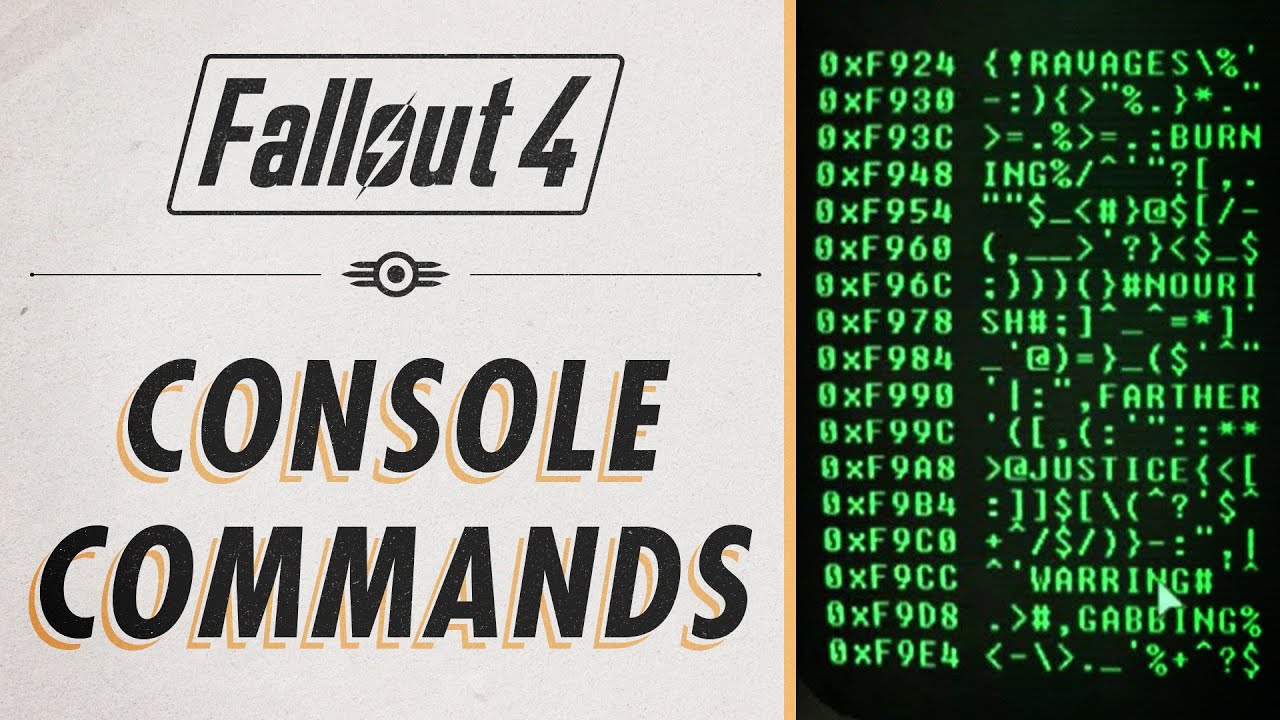 Fallout 4 - Console Commands & Cheats