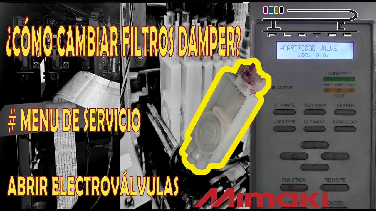 ¿Cómo cambiar filtros damper y válvulas joint?