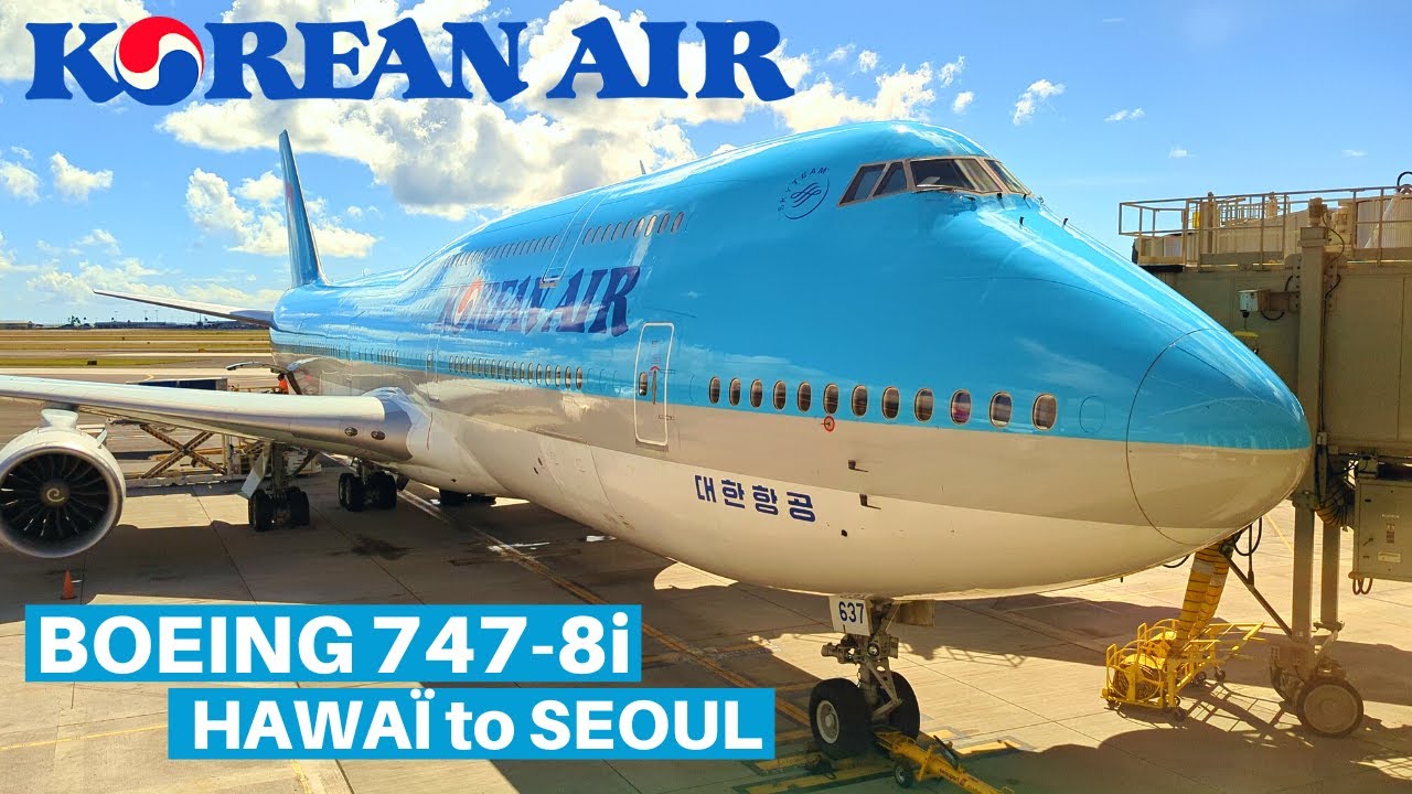 KOREAN AIR BOEING 747-8i (Economy) | Honolulu - Seoul | Flight Review