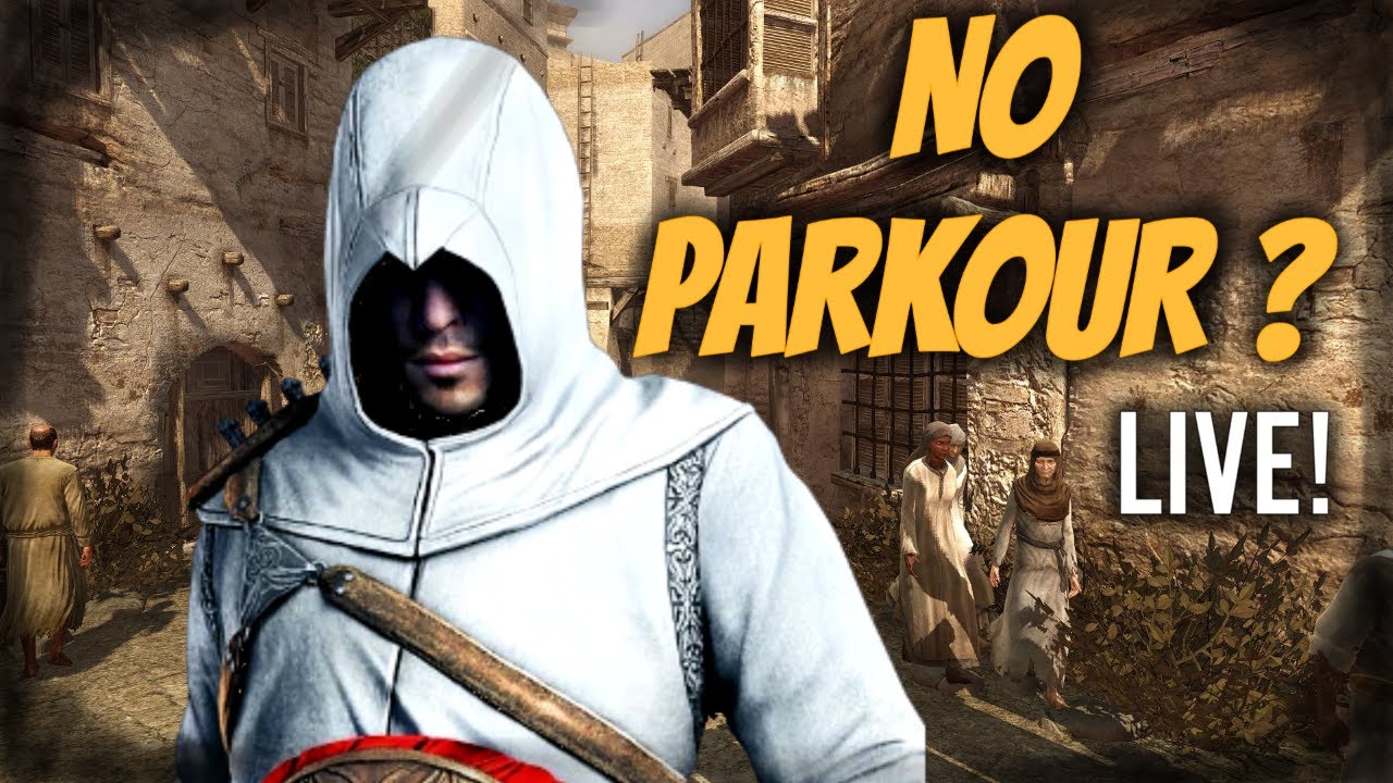 Trying To Beat Assassin's Creed 1 With as Little Parkour As Possible - LIVE!