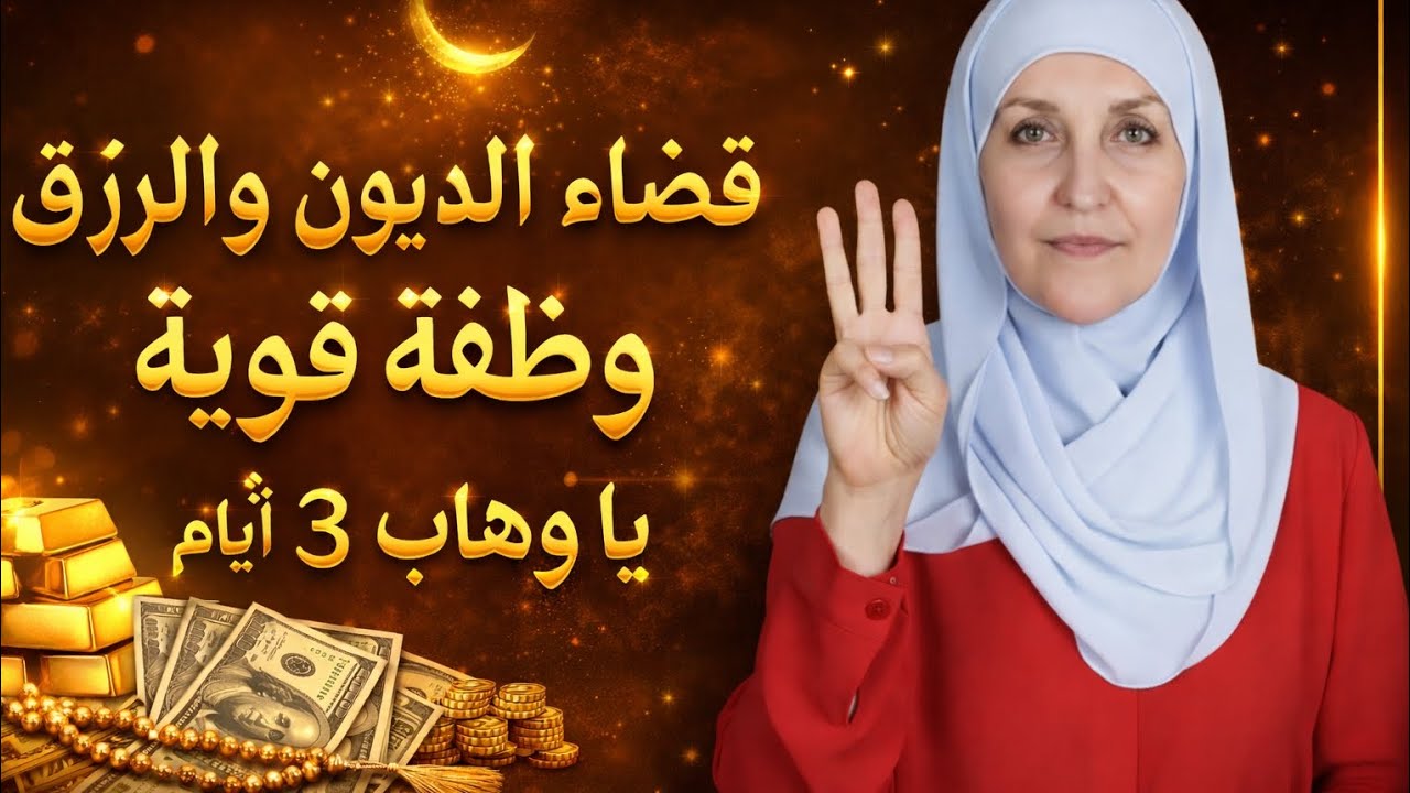 وِظيفة قوية للرزق والمال في رمضان 2026  يا وهّاب 3 أيامد. هيفاء يونس