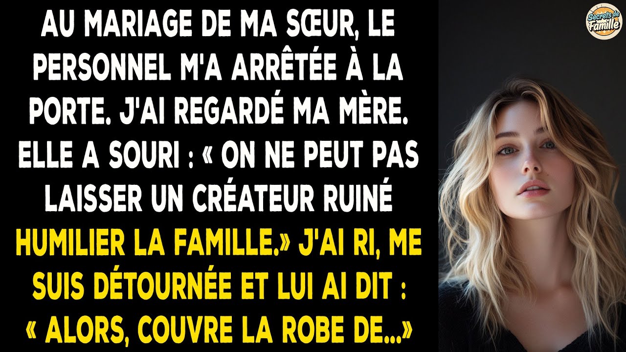 Ma Mère M'a Rayé De La Liste D'invités De Ma Sœur. Sa Surprise ? La Facture De Ma Robe.