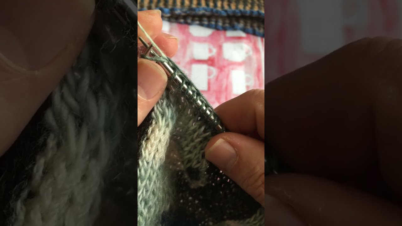 HOW TO KNIT fairisle with no floats in 2 minutes