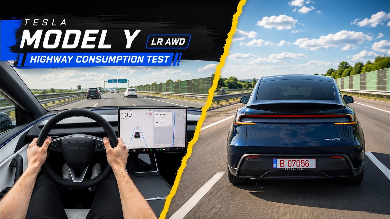 Tesla Model Y Long Range AWD 2026: Test zużycia paliwa na autostradzie