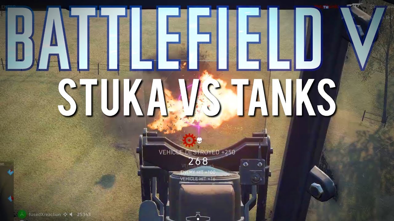 37mm DESTRUCTION! 49-0 in the Stuka B2 on Panzerstorm | Battlefield 5