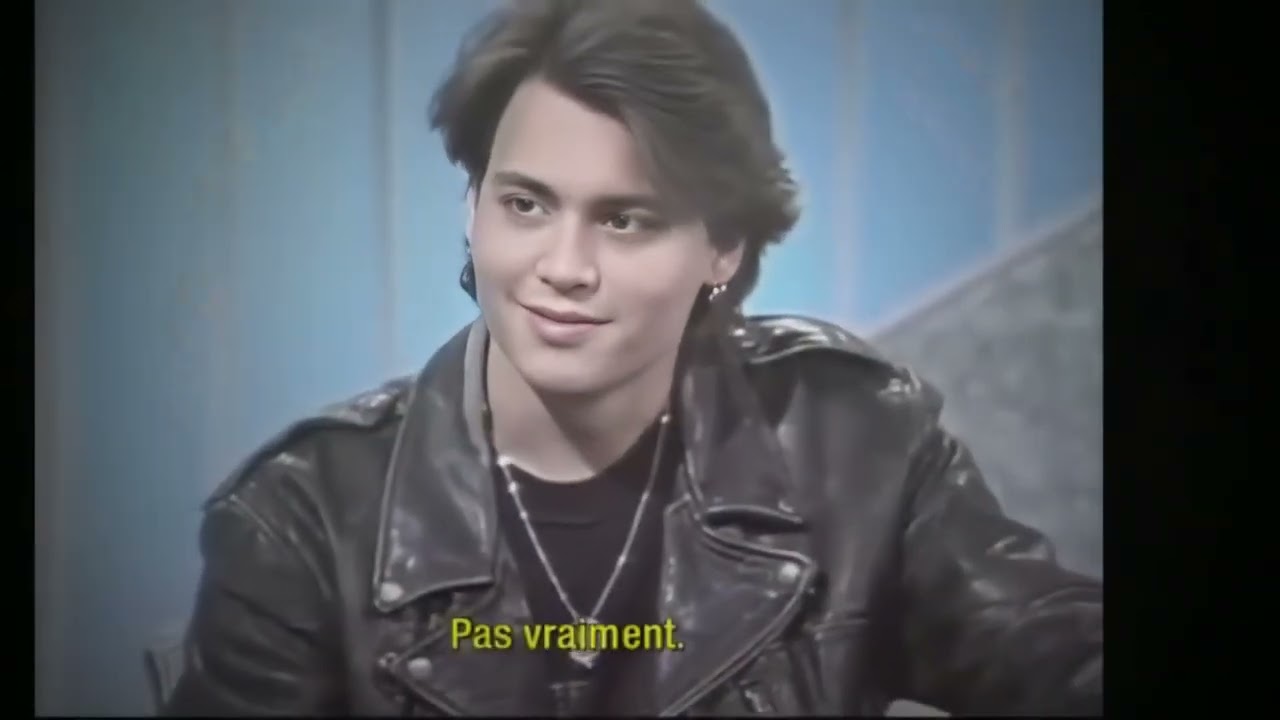 Johnny Depp Rare Perle interview 1980s AI Digital Remastered 4K