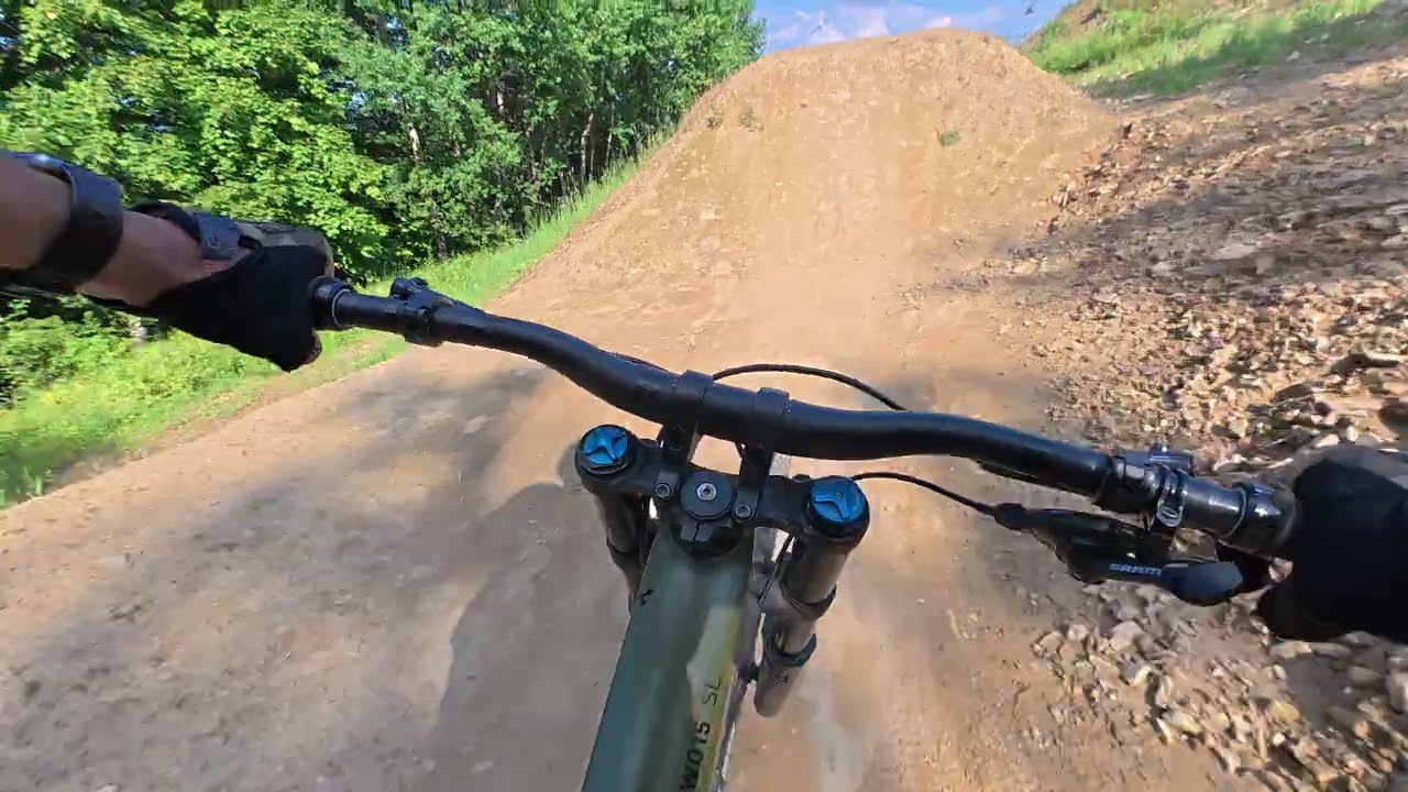 Złoty Groń,Hang Time trail.MTB Poland.