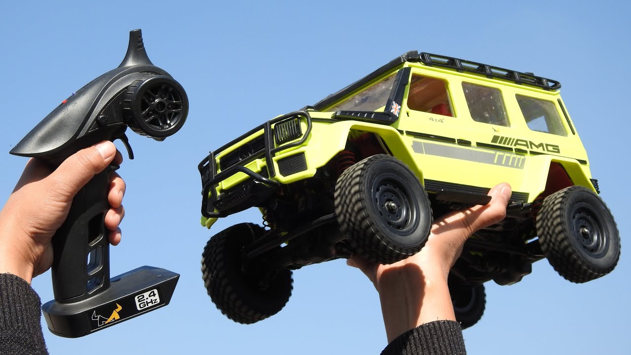 Mercedes-Benz G500 1:12 Scale 4x4 RC Car Unbox and Test and Trail with Defender D90 and Toyota FJ45